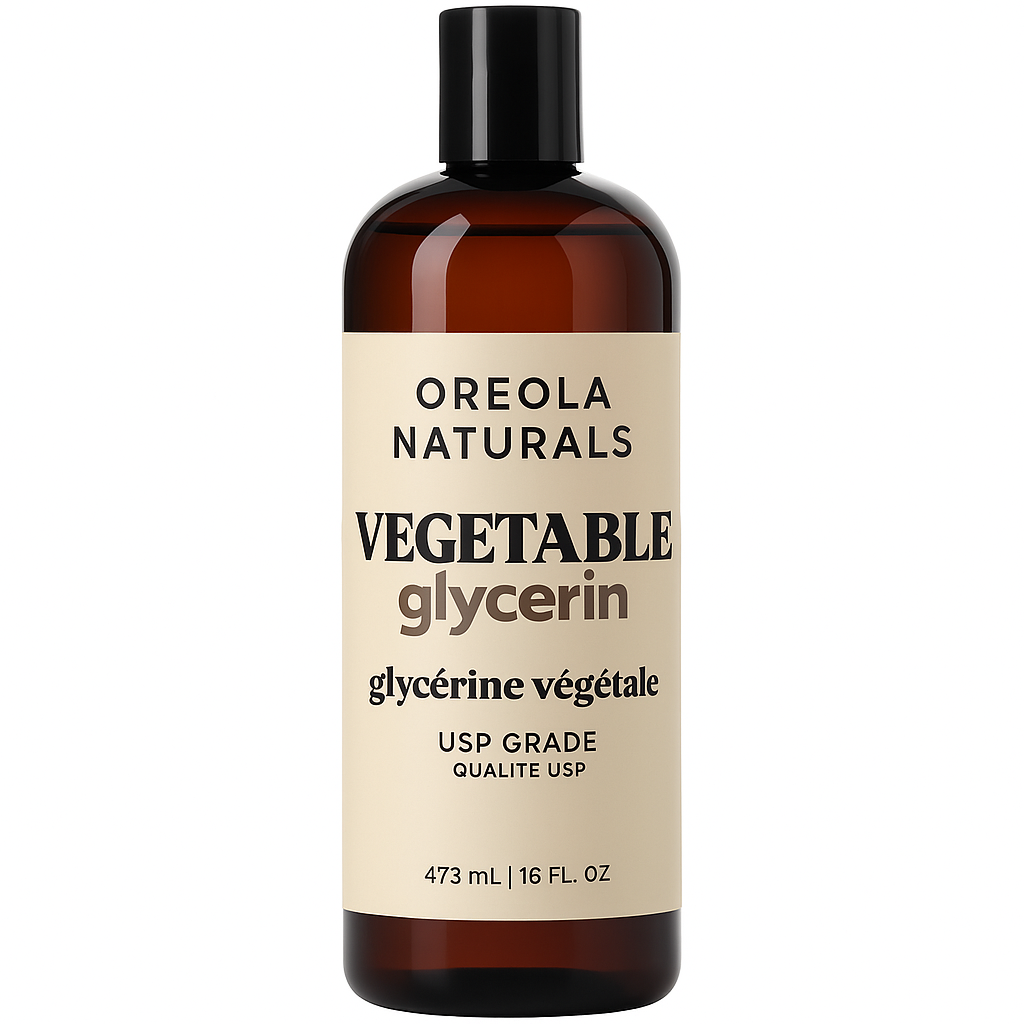 Vegetable Glycerin 16 oz / 473 ml - 100% Pure, USP Grade. Multi-Purpose Glycerin Ideal for Skin, Hair, and DIY Projects by Oreola Naturals
