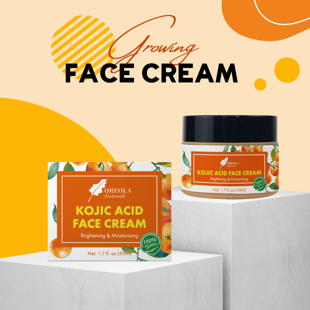 Kojic Acid Face Moisturizing Cream 50ml Ideal For all Skin Types by Oreola Naturals