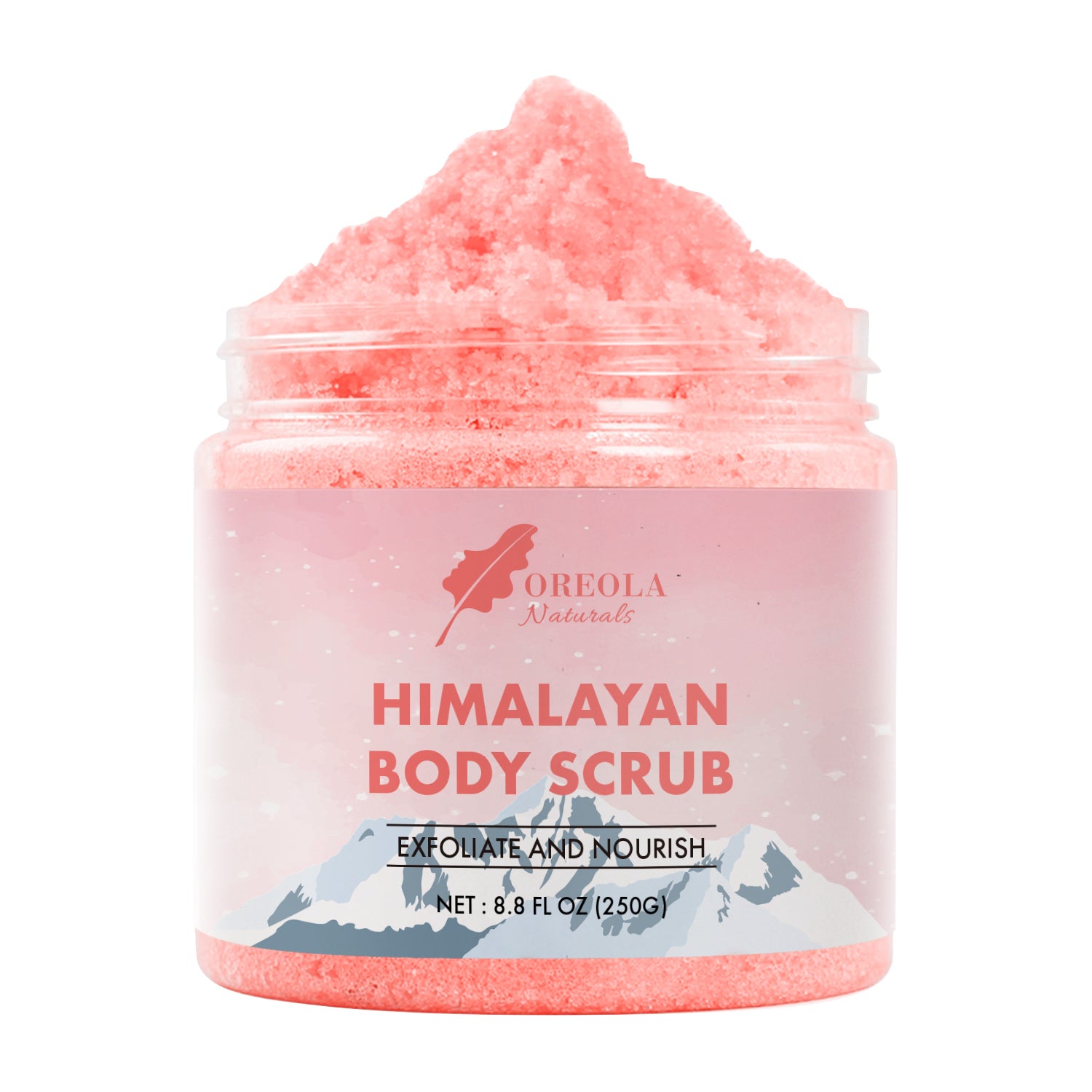 Himalayan Salt Scrub With Lychee Oil & Sweet Almond Oil 8.8oz/250g