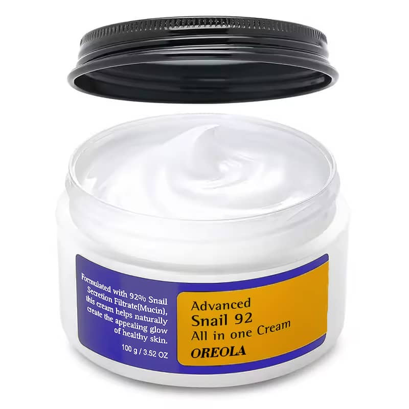 OREOLA Advanced Snail Mucin 92 Face Cream, Snail Mucin All-In-One For Moisturizing, Hydrating Cream100g/ 3.52 Oz