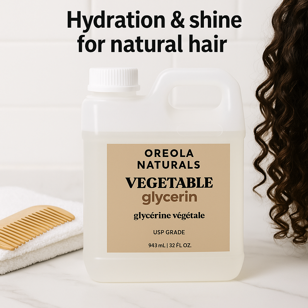 Vegetable Glycerin 32oz / 943 ml 100% Pure, USP Grade Multi-Purpose Glycerin Ideal For Skin, Hair & DIY By Oreola Naturals