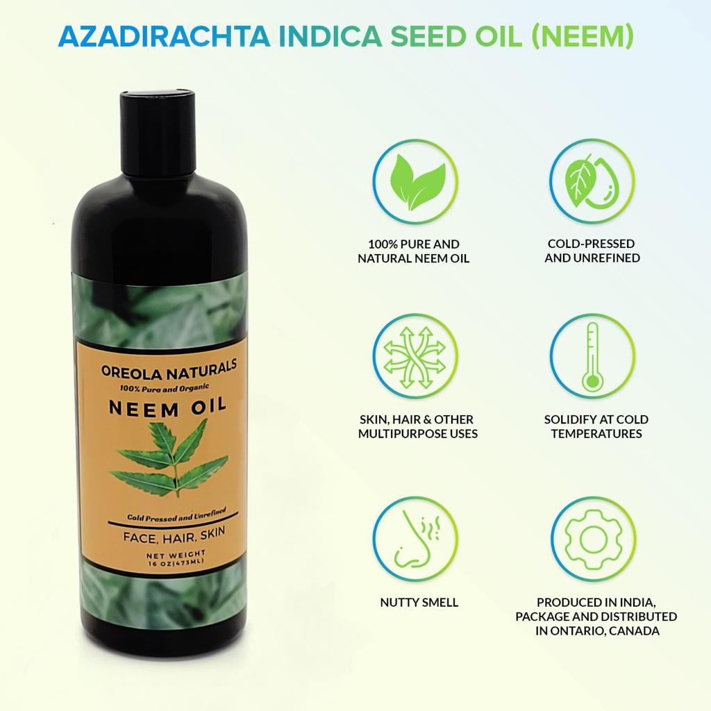 Neem Oil 100% Pure and Natural 16oz