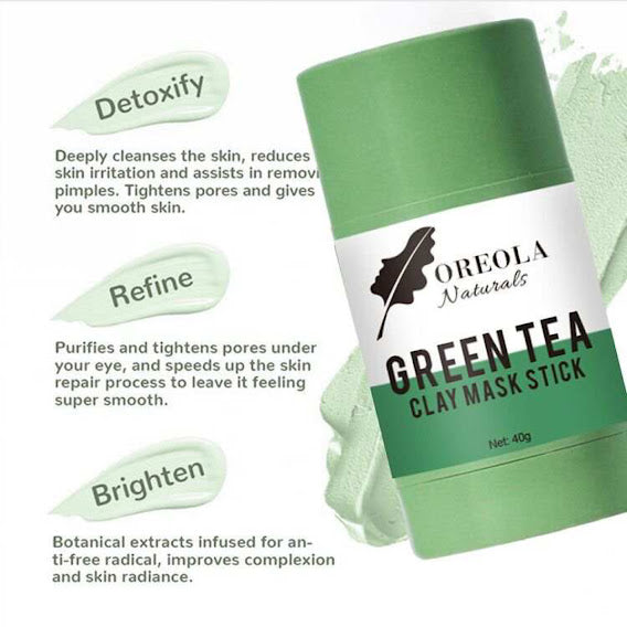 GREEN TEA CLAY MASK STICK - Oreola Naturals