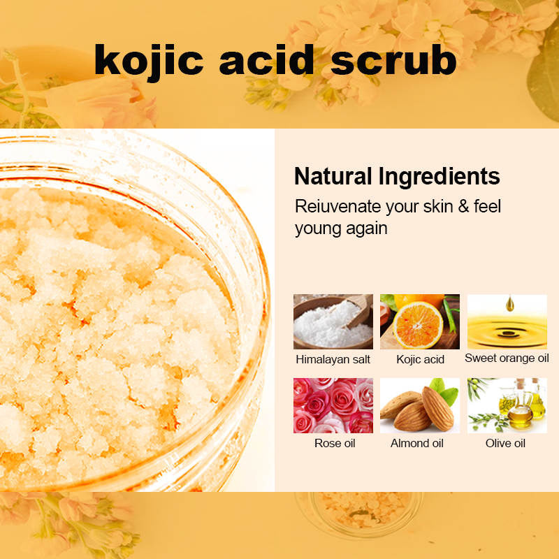 Kojic acid Brightening Face & Body Scrub 8.8oz