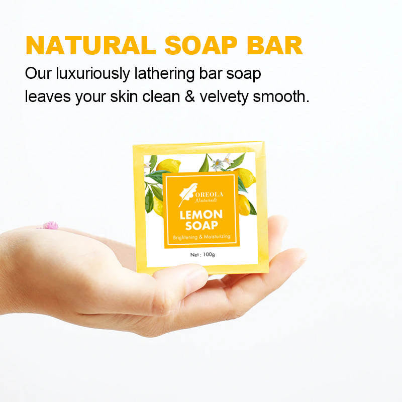 Lemon Brightening Face and Body Soap 100g